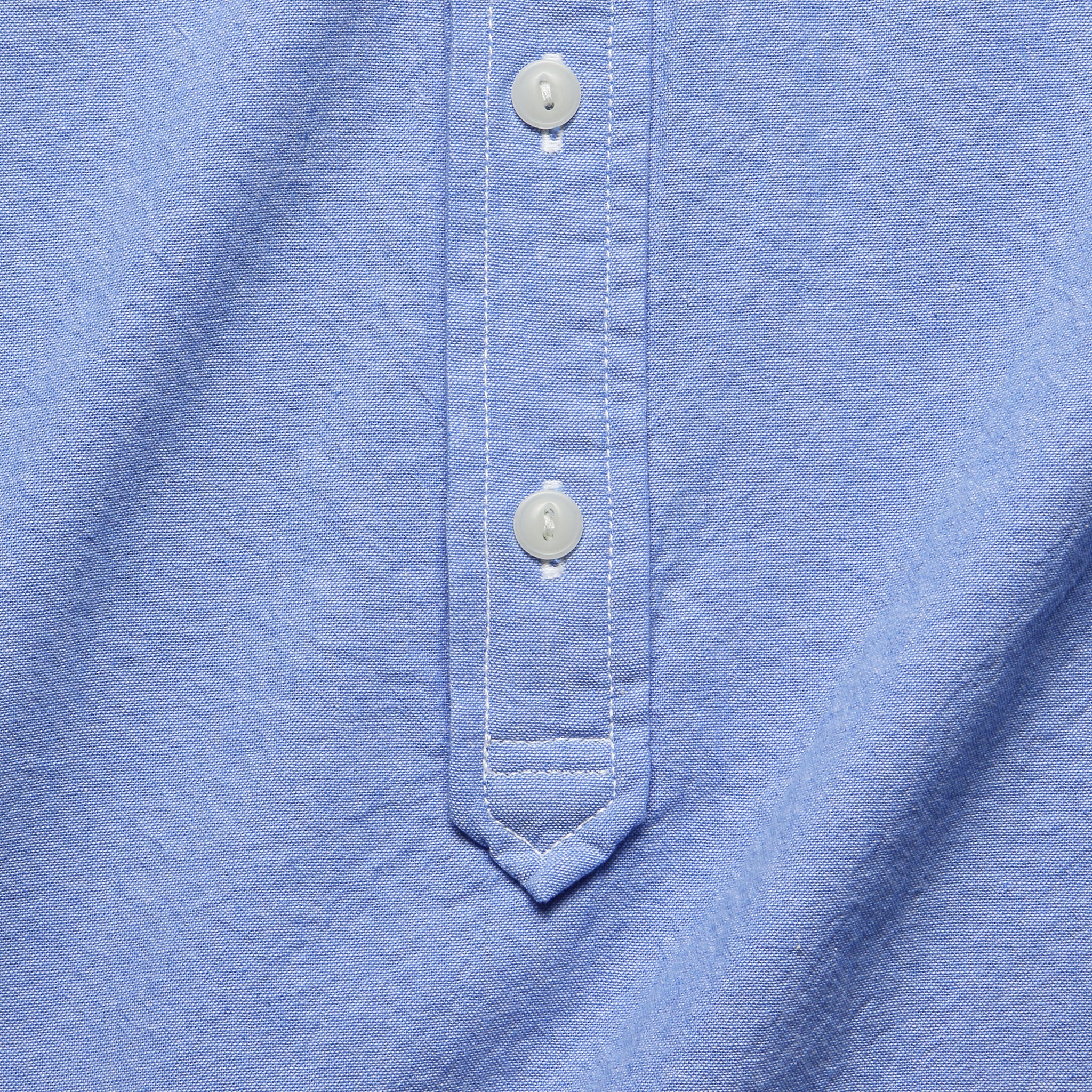 Chambray Popover Shirt - Light Blue - Save Khaki - STAG Provisions - Tops - S/S Woven - Solid