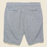 8-inch Twill Bermuda Short - Indigo Ticking Stripe - Save Khaki - STAG Provisions - Shorts - Striped
