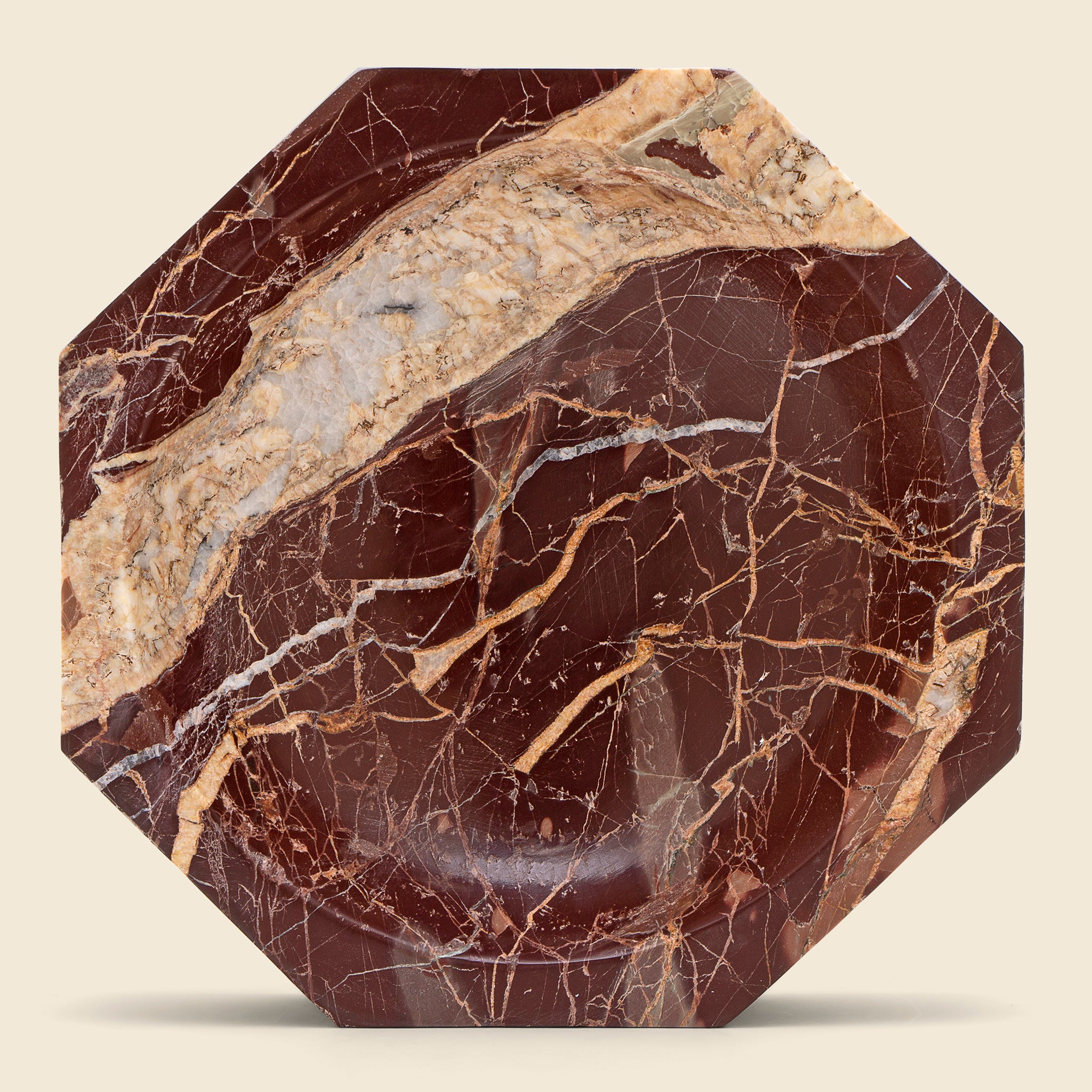 Red Marble Prism Bowl - Home - STAG Provisions - Home - Art & Accessories - Vessel