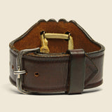 Small Sunburst Scalloped Ketoh - Sterling/Leather - Smith Bros. Trading Co. - STAG Provisions - Accessories - Cuffs