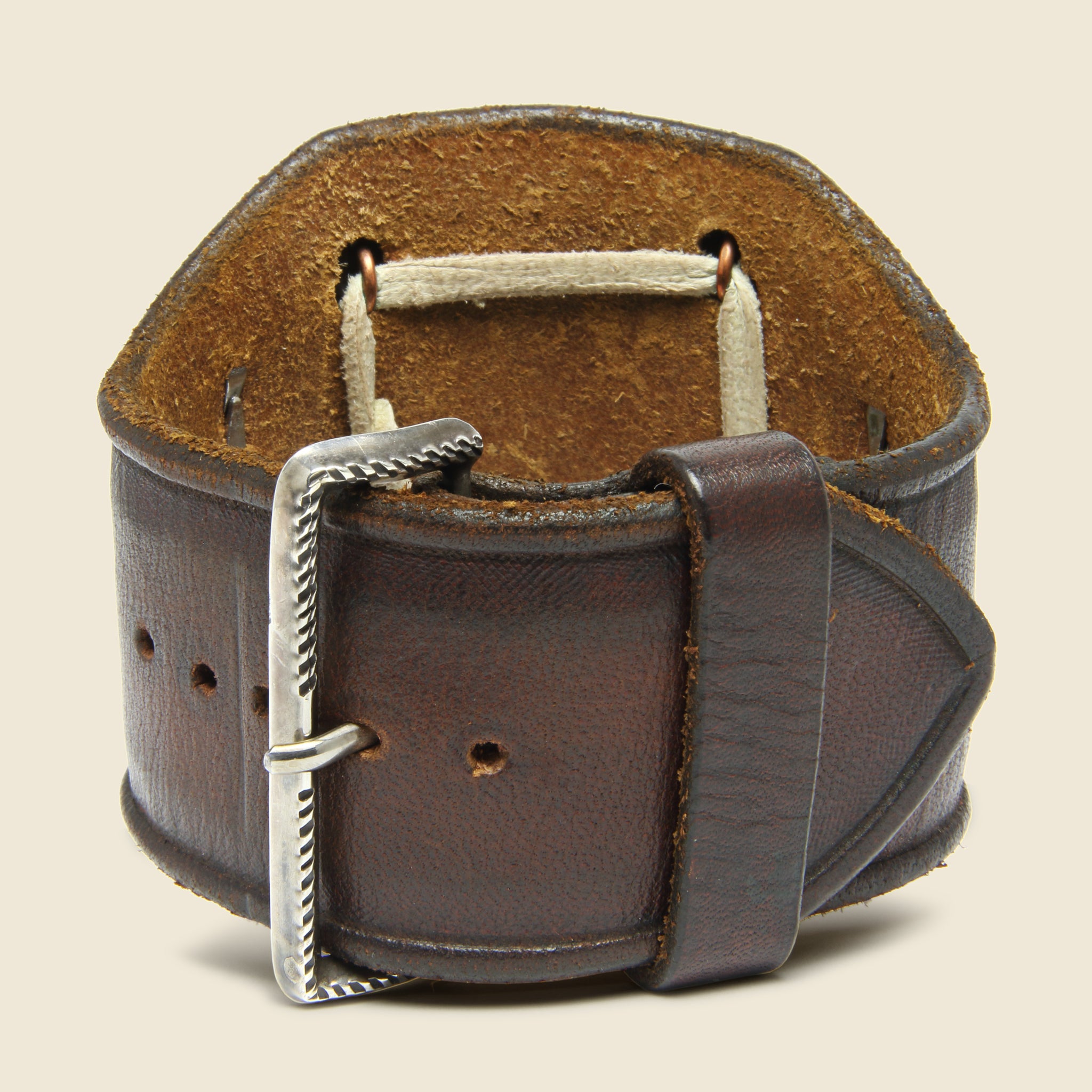 Double Thunderbird Motif Ketoh - Leather/Sterling/Turquoise - Smith Bros. Trading Co. - STAG Provisions - One & Done - Accessories & Jewelry