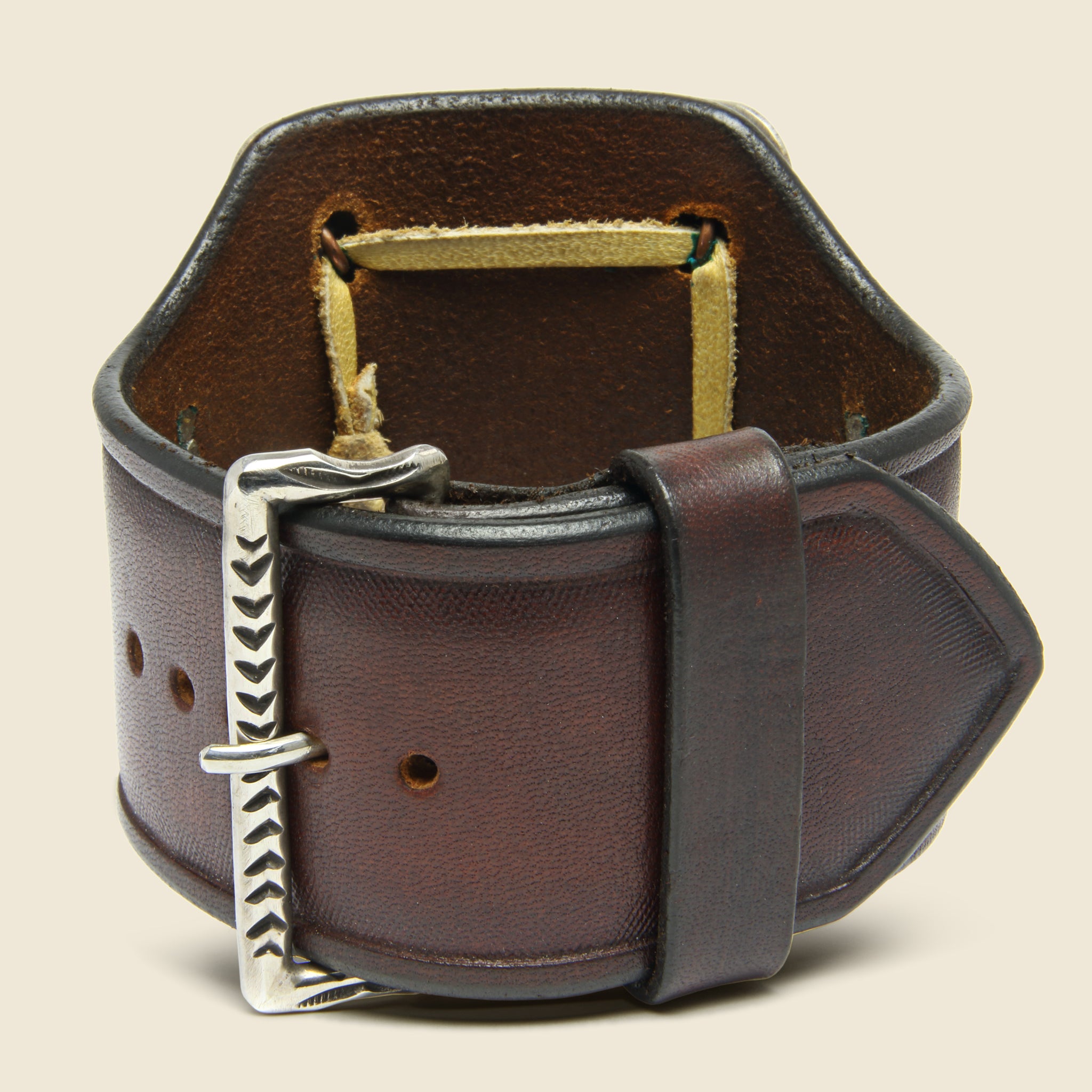 Cresent & Dash Stamped Ketoh - Leather/Sterling/Turquoise - Smith Bros. Trading Co. - STAG Provisions - One & Done - Accessories & Jewelry