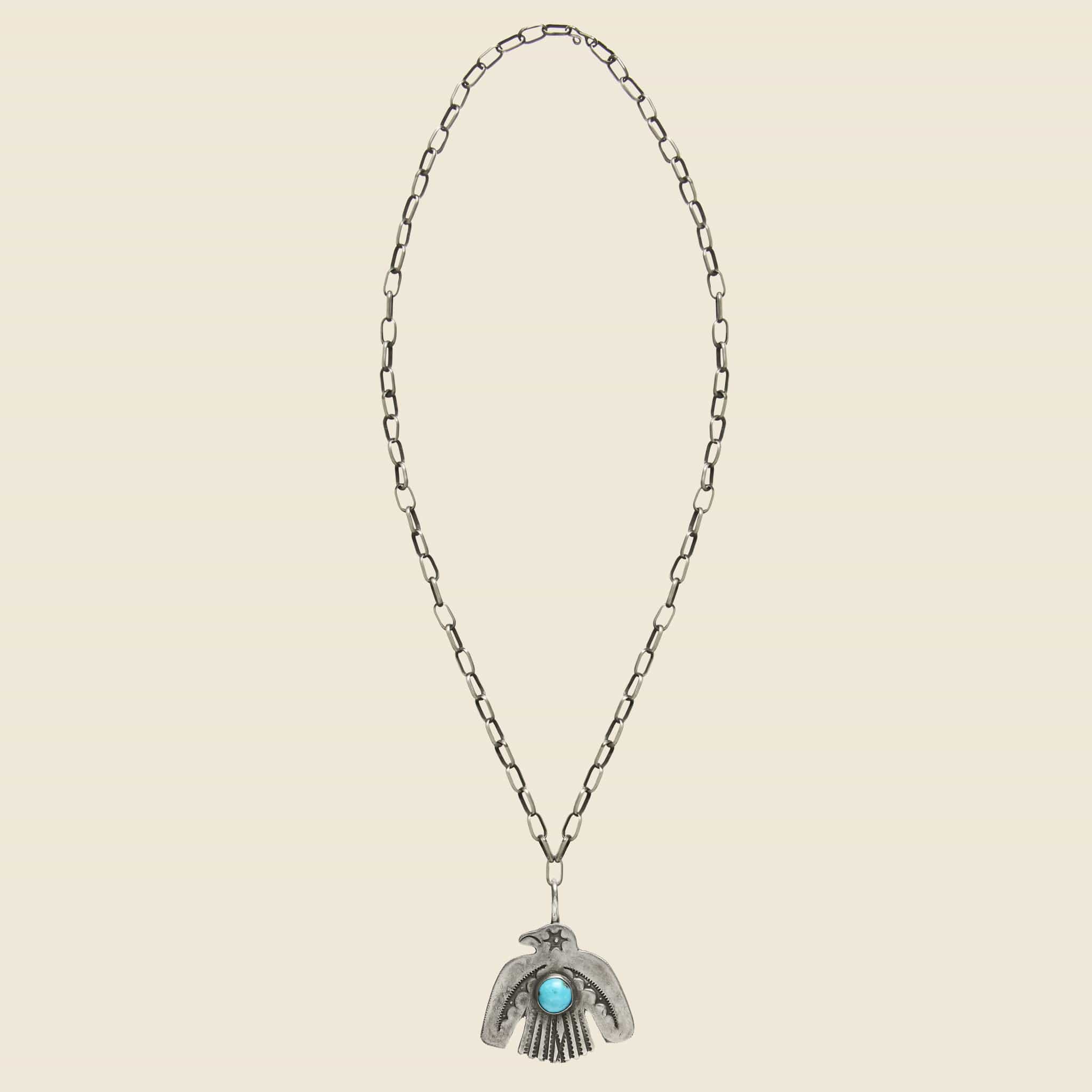 
                          Thunderbird Pendant Necklace - Sterling/Turquoise - Smith Bros. Trading Co. - STAG Provisions - One &amp; Done - Accessories &amp; Jewelry
                        