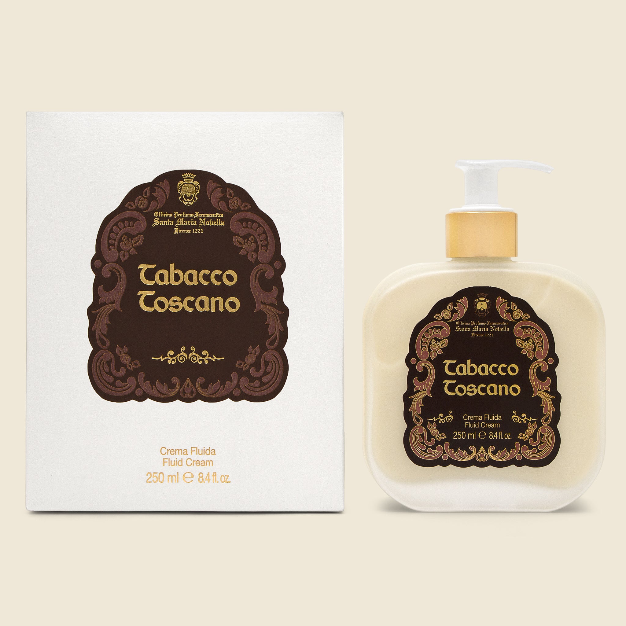 Body Cream - Tabacco Toscano, 250ml - Santa Maria Novella - STAG Provisions - Home - Chemist - Skin Care