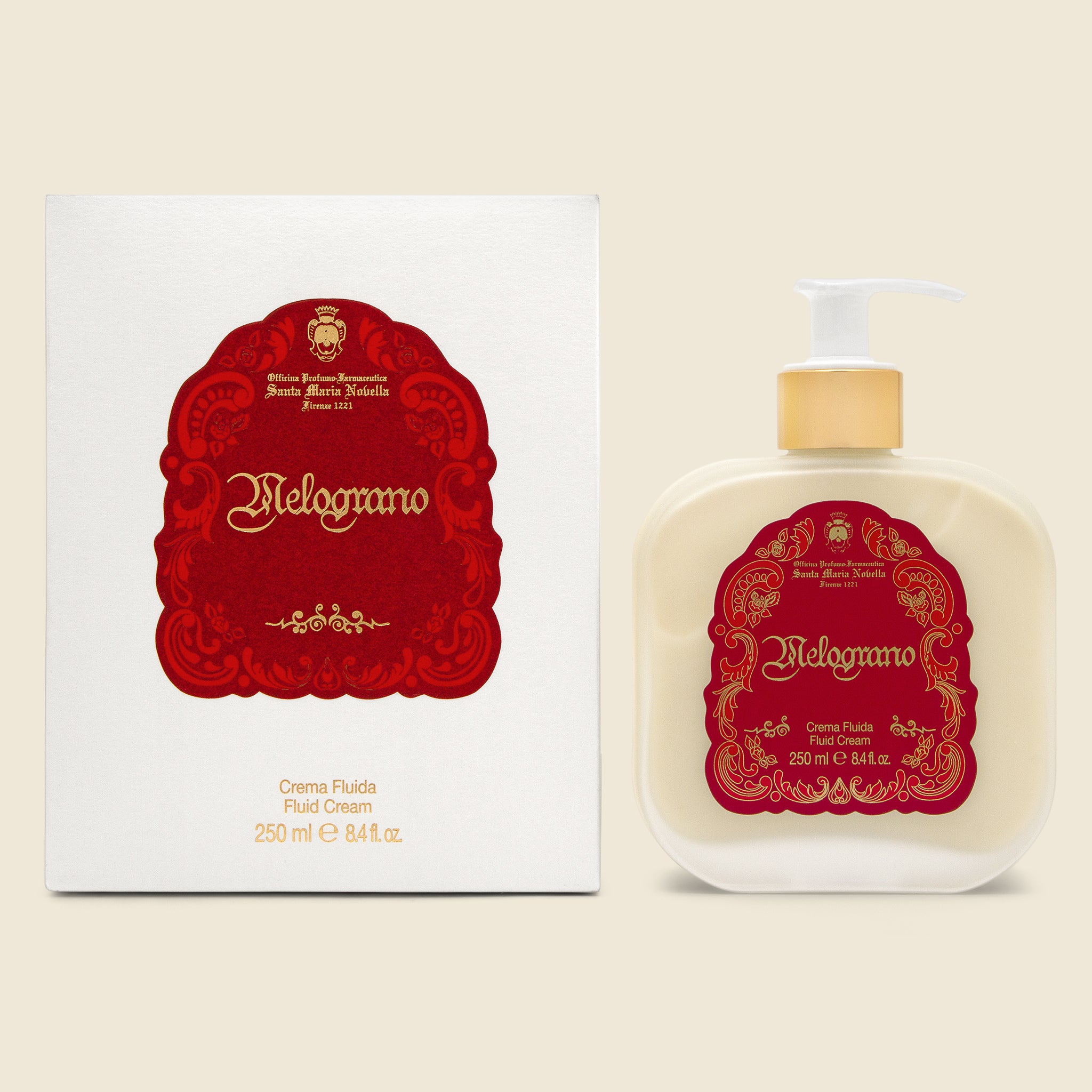 Body Cream - Pomegranate, 250ml - Santa Maria Novella - STAG Provisions - Home - Chemist - Skin Care