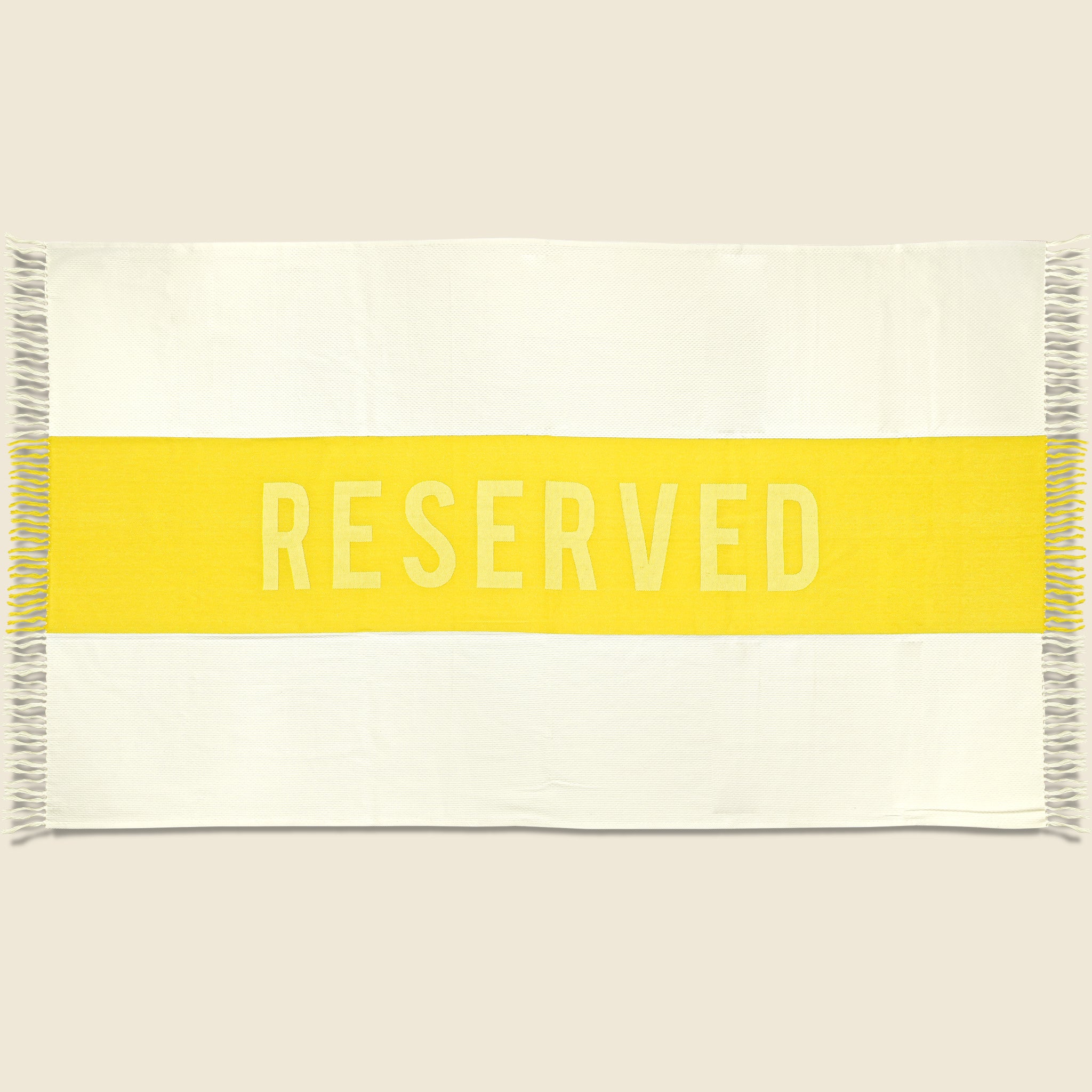 Reserved Towel - Yellow - SIR/MADAM - STAG Provisions - Gift - Towel