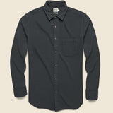 Garment-Dyed Double Cloth Shirt - Washed Black - STAG - STAG Provisions - Tops - L/S Woven - Solid
