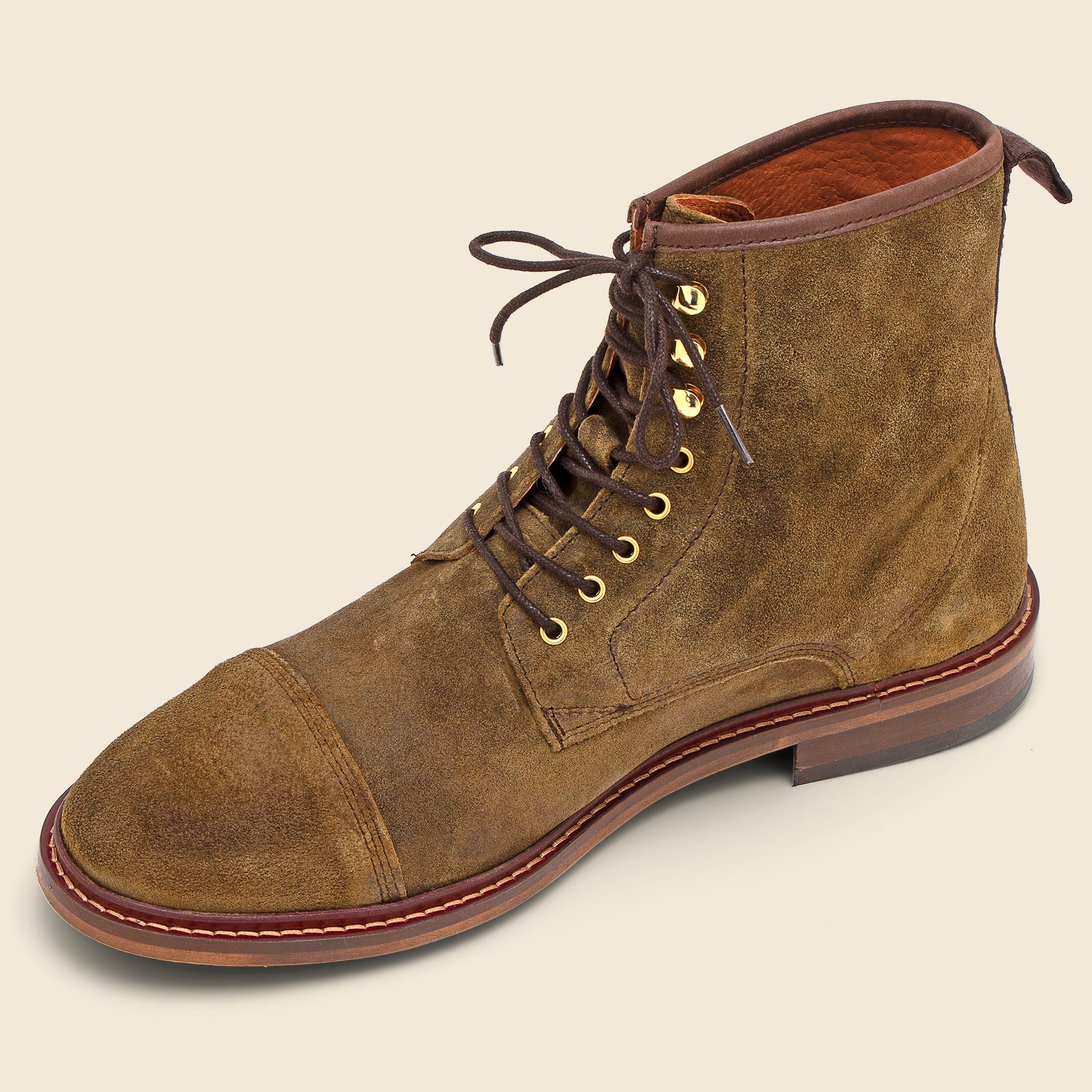 Curtis Waxed Boot - Khaki - Shoe the Bear - STAG Provisions - Shoes - Boots / Chukkas
