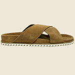 Cross Suede Slide - Tan - Shoe the Bear - STAG Provisions - Shoes - Sandals / Flops