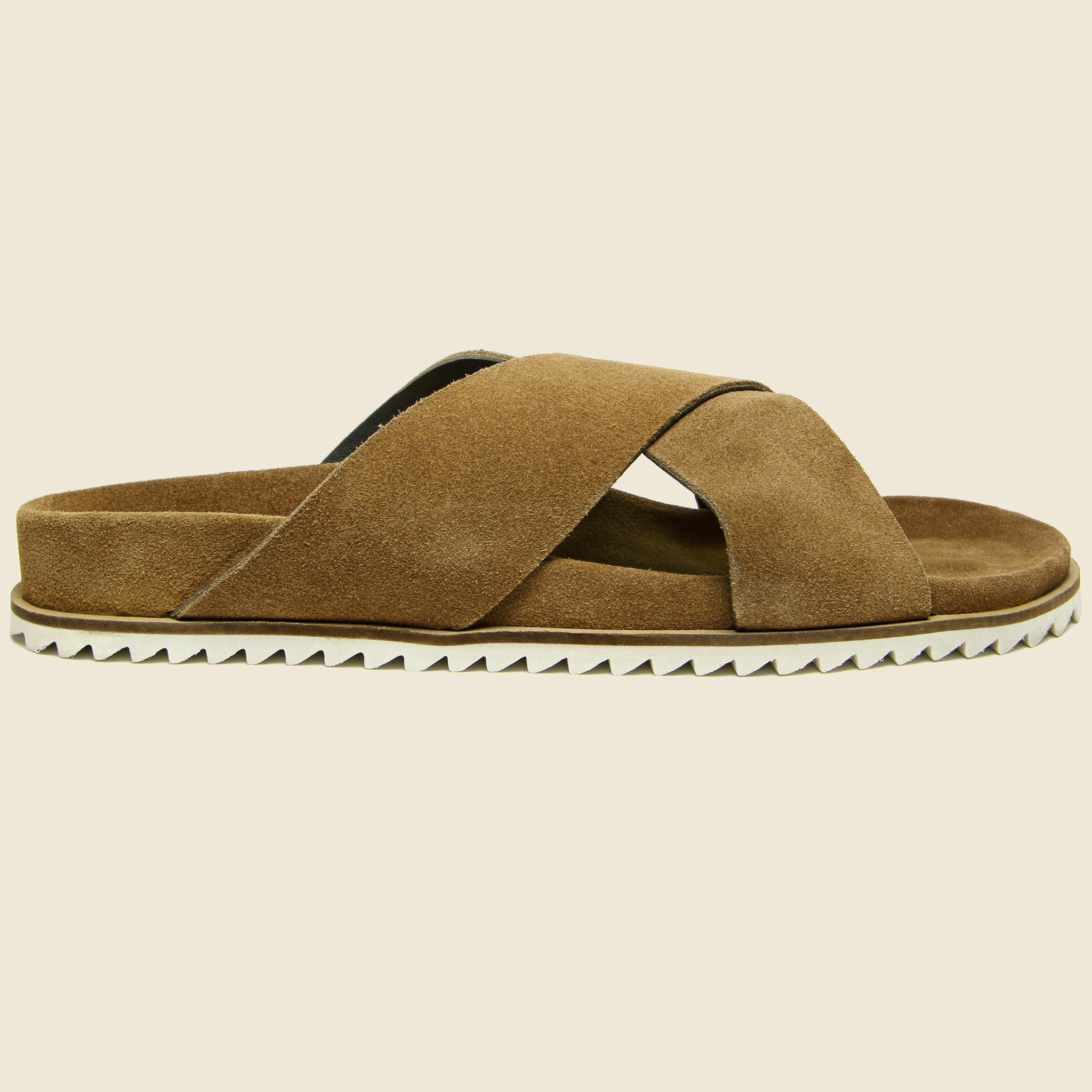 Cross Suede Slide - Tan - Shoe the Bear - STAG Provisions - Shoes - Sandals / Flops