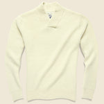 V-Neck Waffle Sweater - Off-White - Schott - STAG Provisions - Tops - Sweater
