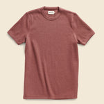 Heavy Bag Waffle Tee - Burgundy - Taylor Stitch - STAG Provisions - Tops - S/S Knit