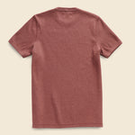 Heavy Bag Waffle Tee - Burgundy - Taylor Stitch - STAG Provisions - Tops - S/S Knit