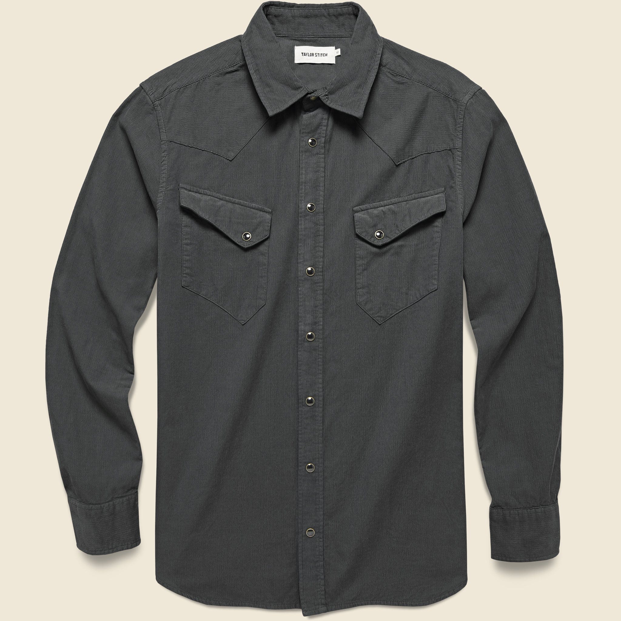 Western Pincord Shirt - Coal - Taylor Stitch - STAG Provisions - Tops - L/S Woven - Corduroy