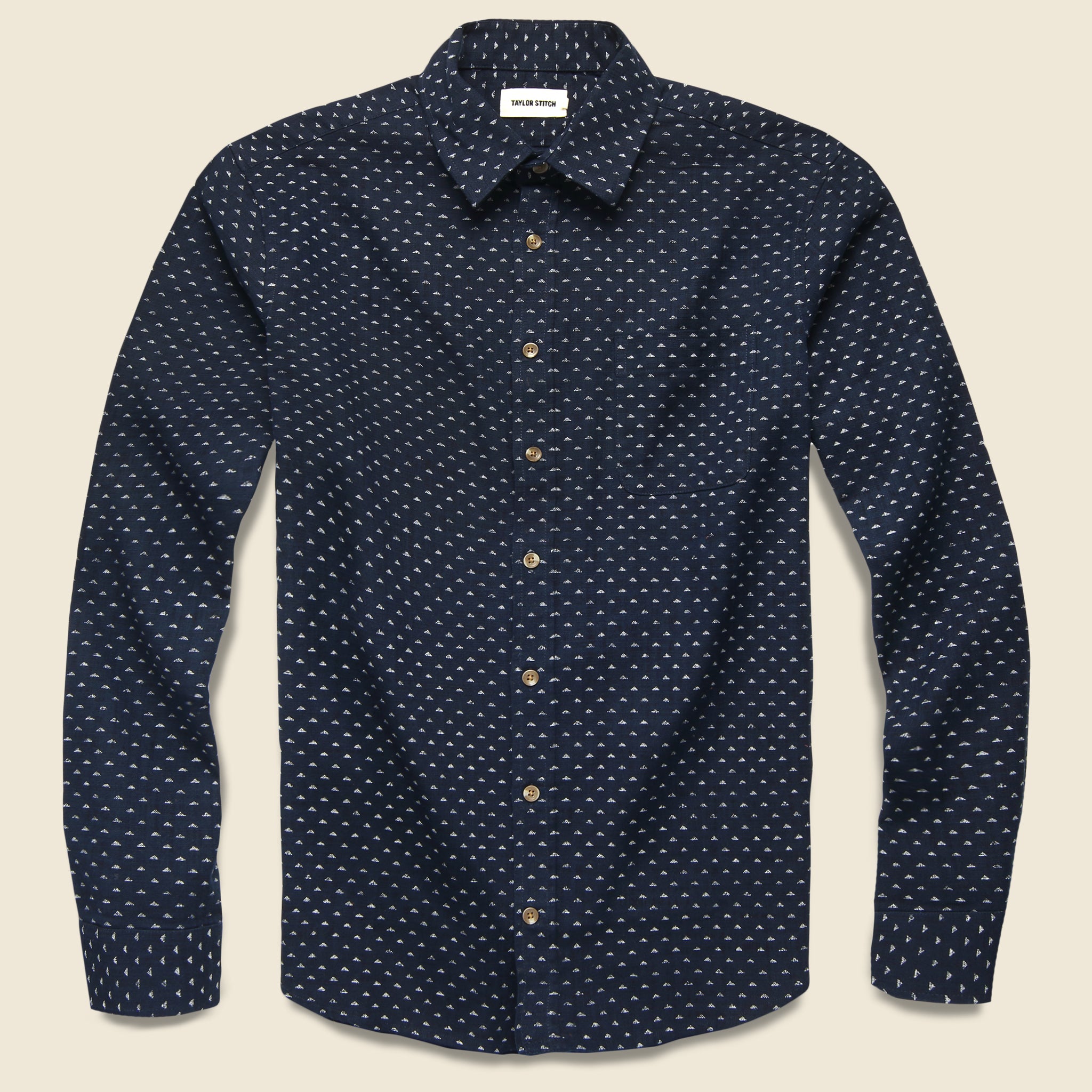 California Shirt - Indigo Pyramid - Taylor Stitch - STAG Provisions - Tops - L/S Woven - Other Pattern
