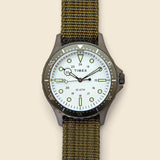 Navi XL Slip-Thru Strap Watch 41mm - Gunmetal/Green/White - Timex - STAG Provisions - Accessories - Watches