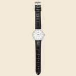 Waterbury Leather Strap Watch 40mm - Stainless Steel/Black/White - Timex - STAG Provisions - Accessories - Watches