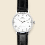 Waterbury Leather Strap Watch 40mm - Stainless Steel/Black/White - Timex - STAG Provisions - Accessories - Watches