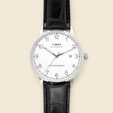 Waterbury Leather Strap Watch 40mm - Stainless Steel/Black/White - Timex - STAG Provisions - Accessories - Watches