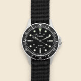 Navi XL Slip-Thru Strap Watch 41mm - Stainless Steel/Black - Timex - STAG Provisions - Accessories - Watches