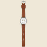 Expedition North Field Post Mechanical Watch 38mm - White/Brown Leather - Timex - STAG Provisions - Accessories - Watches