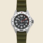 Expedition North Ridge Silicone Strap Watch 41mm - Silver/Green - Timex - STAG Provisions - Accessories - Watches