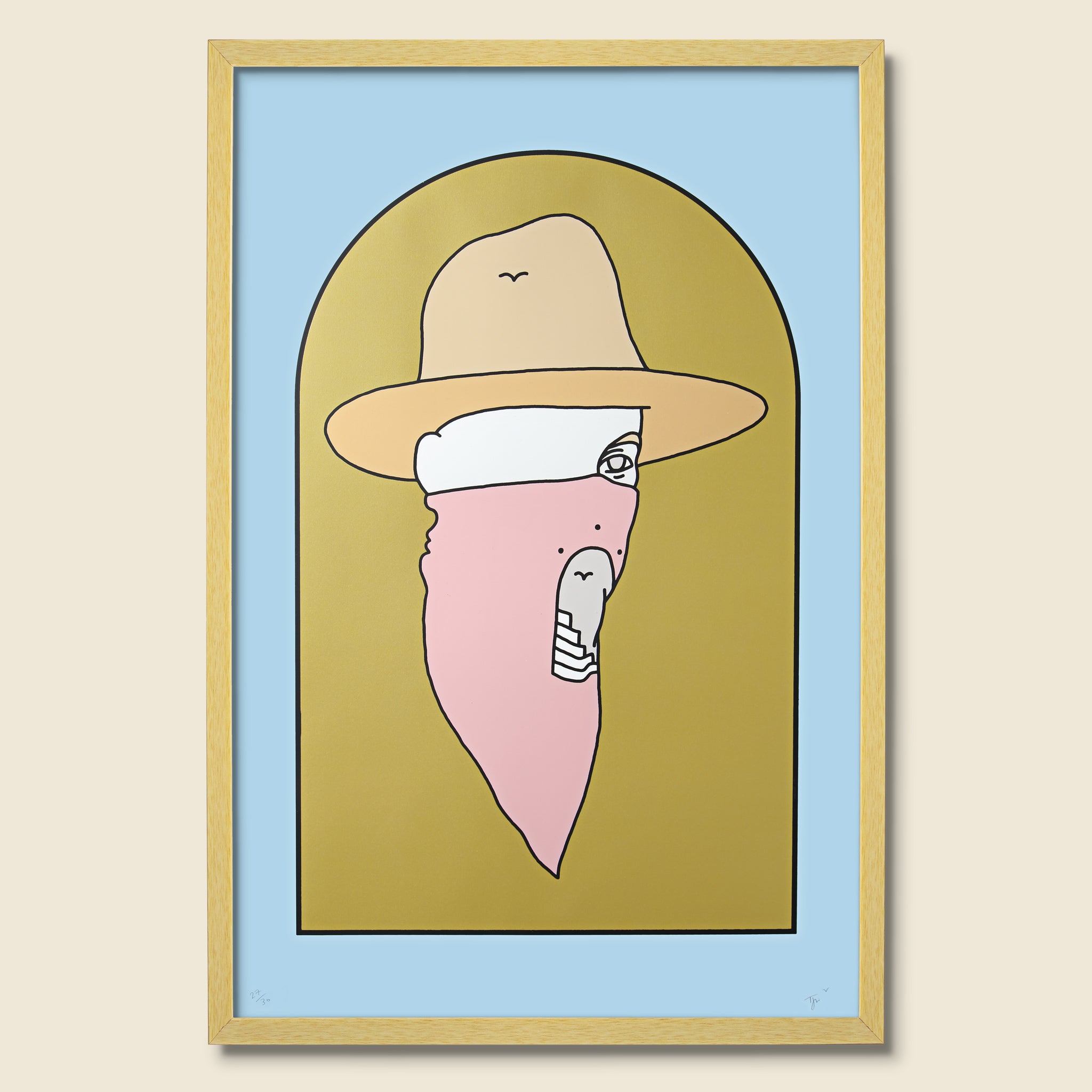 Framed Print - The Bandit - Tom Jean Webb - STAG Provisions - Gift - Art