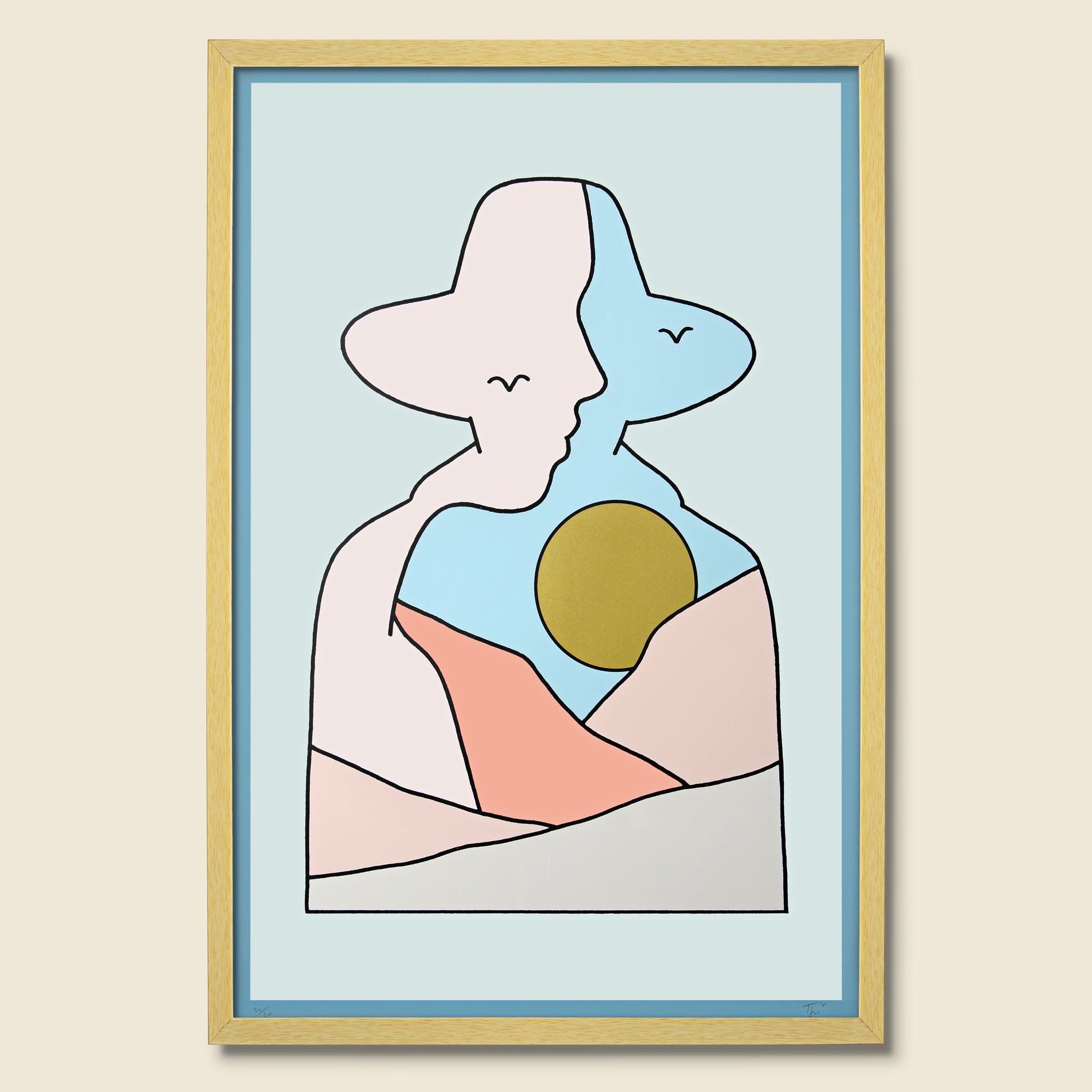 Framed Print - Two Plains - Tom Jean Webb - STAG Provisions - Gift - Art