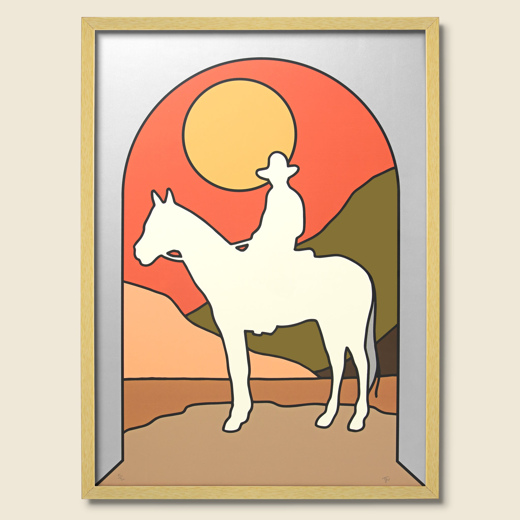 Horse Framed Limited Edition Print - Tom Jean Webb - STAG Provisions - Home - Art & Accessories - Print