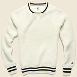 Todd Snyder + Champion - Sherpa Crewneck - Cream - Todd Snyder - STAG Provisions - Tops - Fleece / Sweatshirt