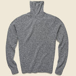 Cashmere Turtleneck - Grey Heather - Todd Snyder - STAG Provisions - Tops - Sweater