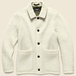 Sherpa Chore Jacket - White - Todd Snyder - STAG Provisions - Outerwear - Coat / Jacket