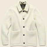 Sherpa Chore Jacket - White - Todd Snyder - STAG Provisions - Outerwear - Coat / Jacket