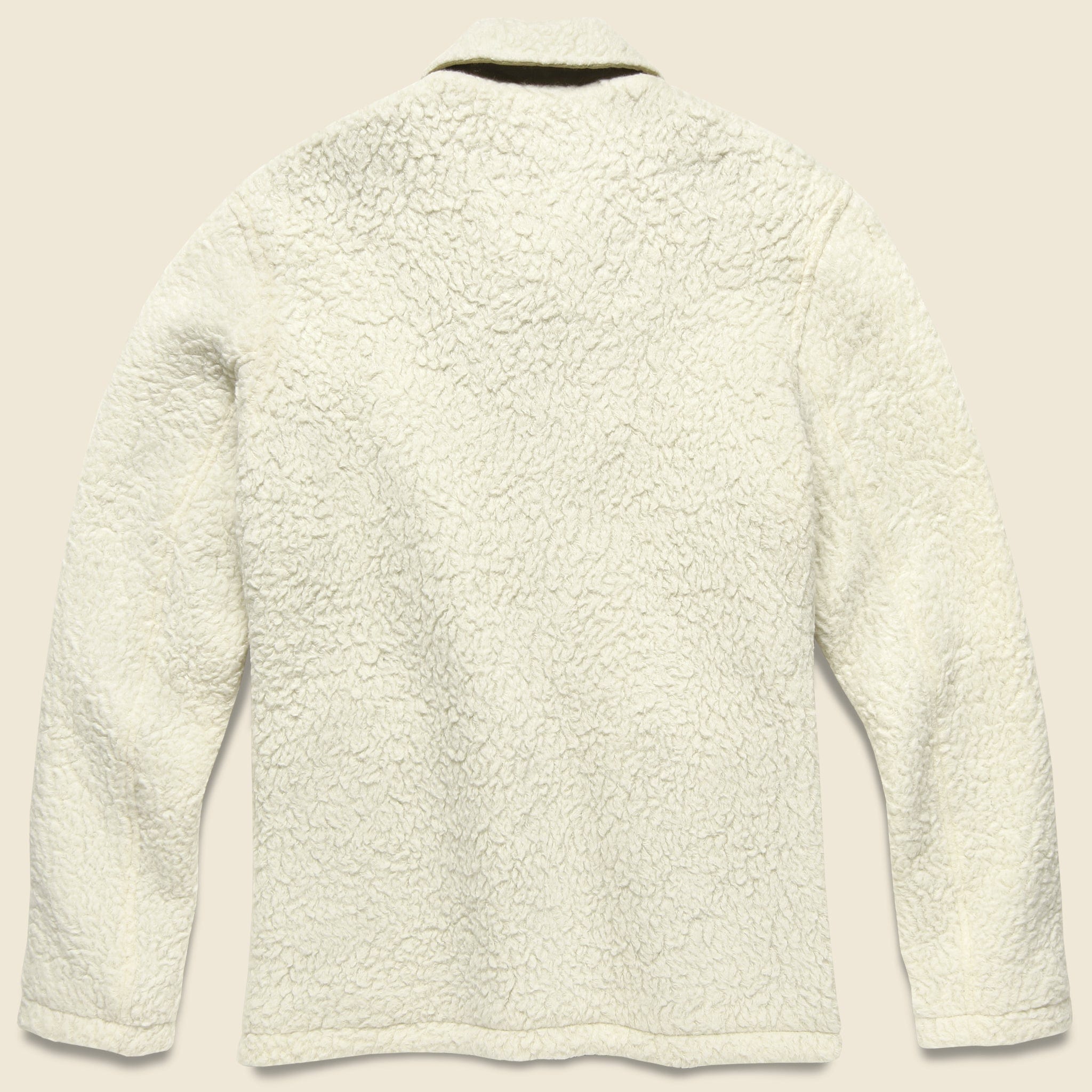 Sherpa Chore Jacket - White - Todd Snyder - STAG Provisions - Outerwear - Coat / Jacket