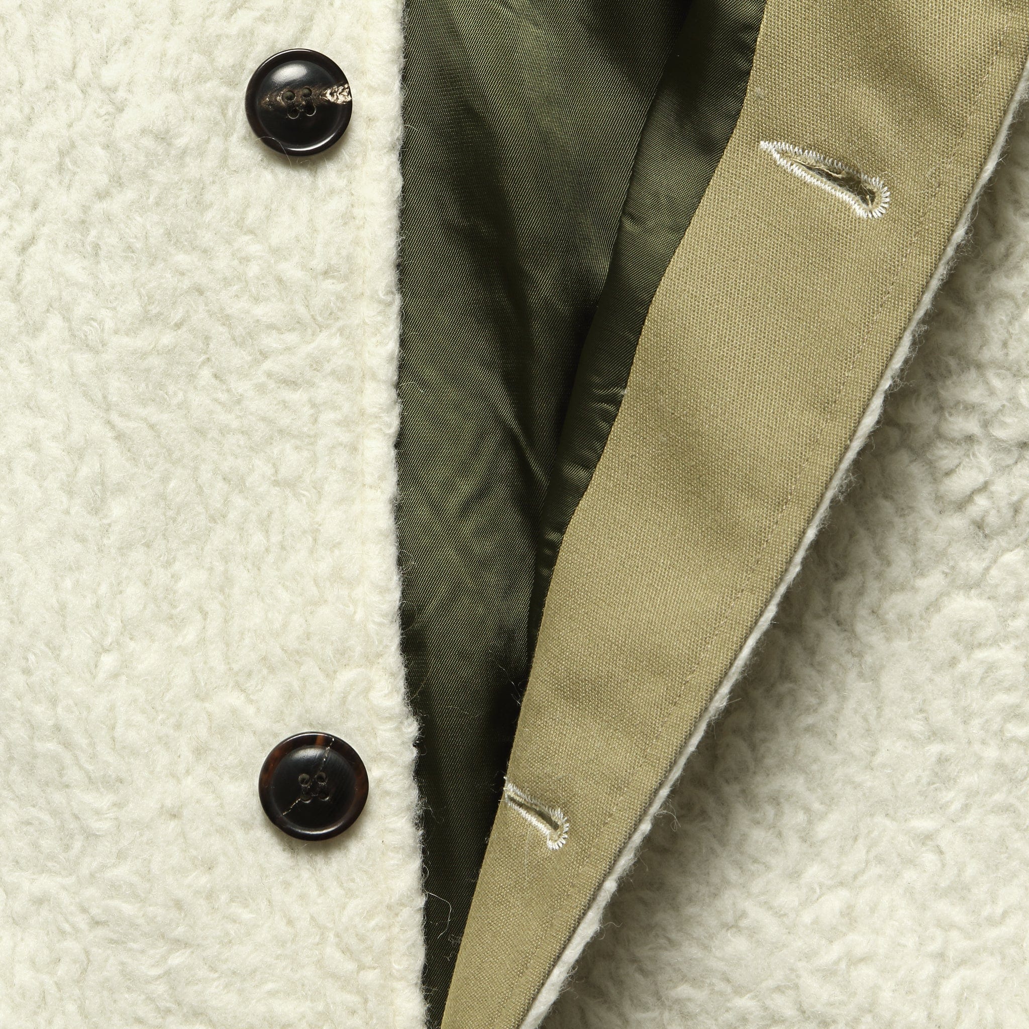 Sherpa Chore Jacket - White - Todd Snyder - STAG Provisions - Outerwear - Coat / Jacket