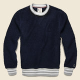 Todd Snyder + Champion - Sherpa Crewneck Shirt - Bright Navy - Todd Snyder - STAG Provisions - Tops - Fleece / Sweatshirt
