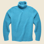 Chunky Turtleneck Sweater - Turquoise - Todd Snyder - STAG Provisions - Tops - Sweater