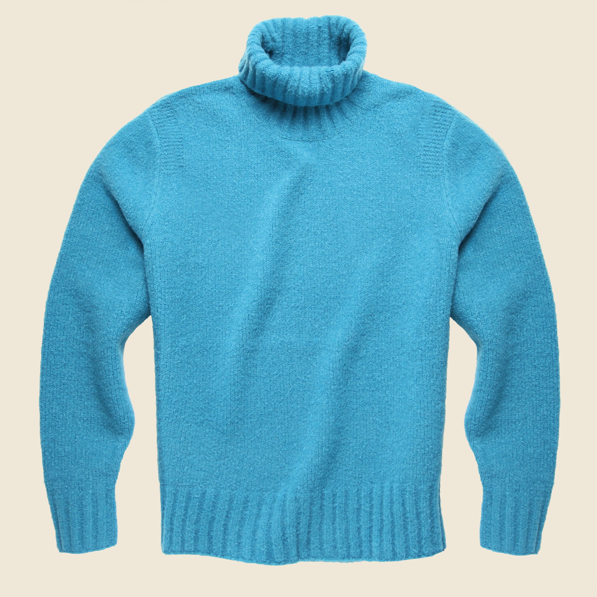 Chunky Turtleneck Sweater - Turquoise - Todd Snyder - STAG Provisions - Tops - Sweater