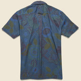 Scarf Print Shirt - Navy - Todd Snyder - STAG Provisions - Tops - S/S Woven - Other Pattern