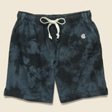 Warm Up Short - Black Tie Dye - Todd Snyder - STAG Provisions - Shorts - Lounge