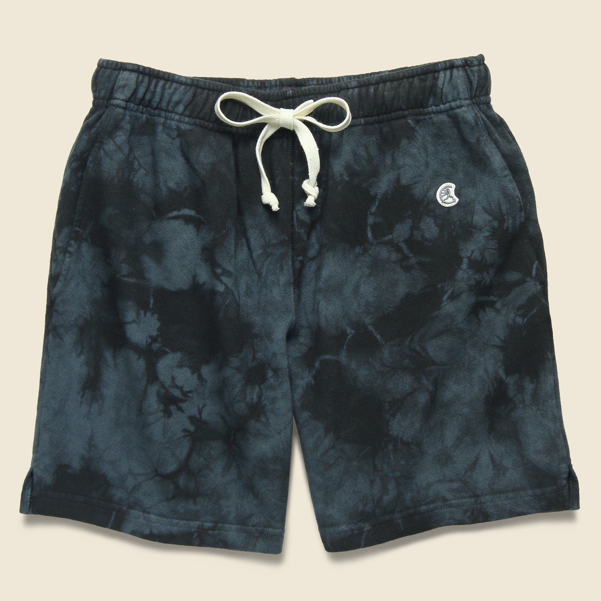 Warm Up Short - Black Tie Dye - Todd Snyder - STAG Provisions - Shorts - Lounge