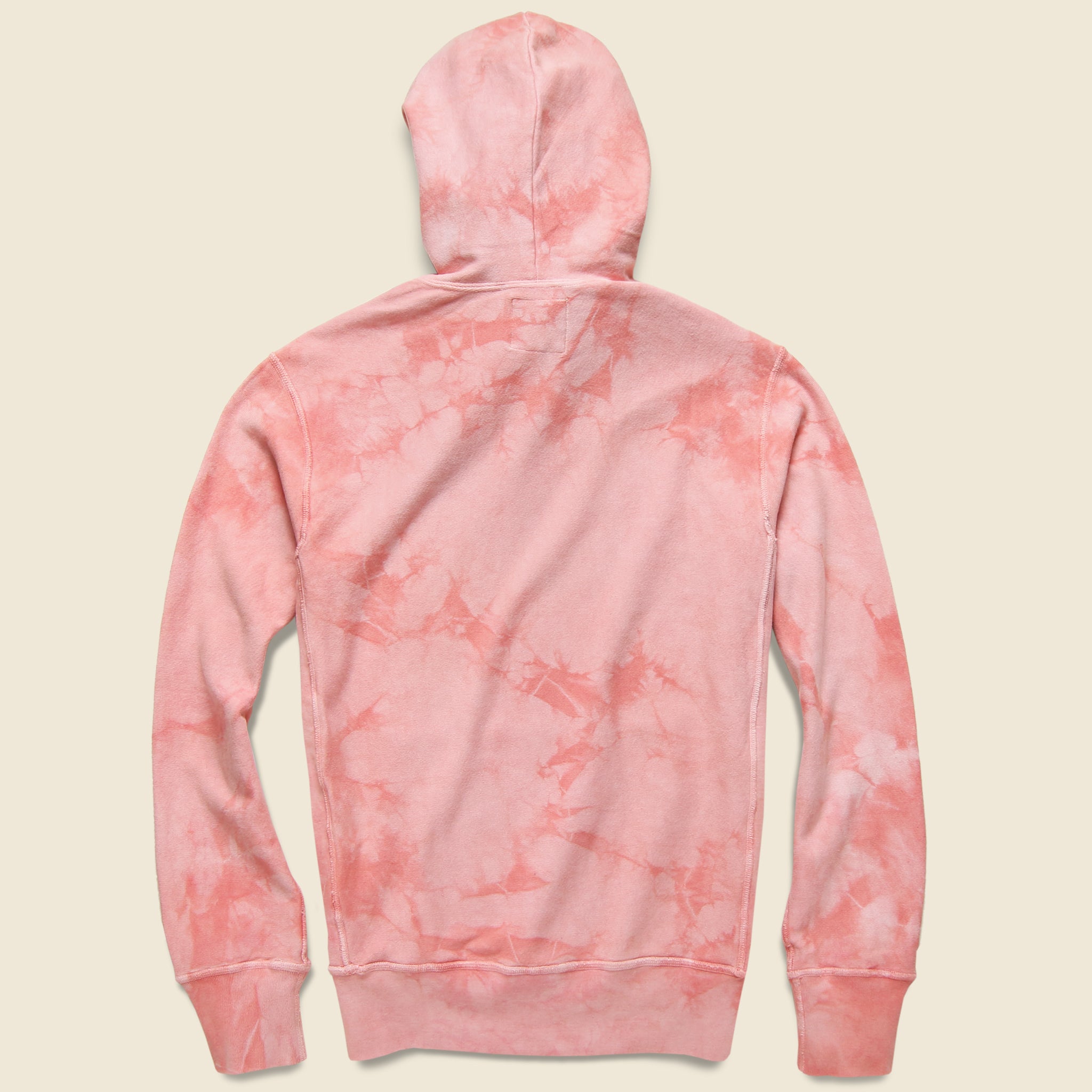 Popover Hoodie - Pink Tie Dye - Todd Snyder - STAG Provisions - Tops - Fleece / Sweatshirt