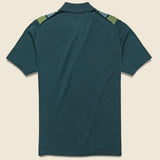 Striped Argyle Button-Down Sweater Polo - Storm Green - Todd Snyder - STAG Provisions - Tops - S/S Knit
