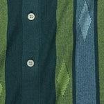 Striped Argyle Button-Down Sweater Polo - Storm Green - Todd Snyder - STAG Provisions - Tops - S/S Knit