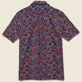 Domino Camp Shirt - Navy/Red - Todd Snyder - STAG Provisions - Tops - S/S Woven - Other Pattern