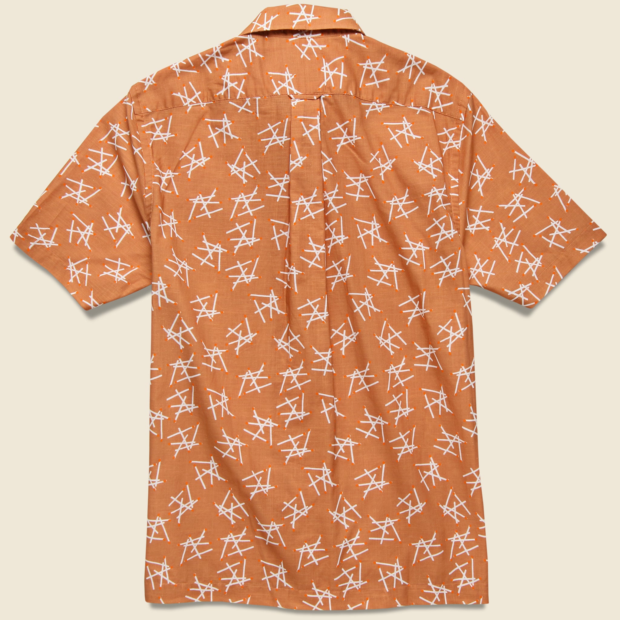 Matchstick Camp Shirt - Peach - Todd Snyder - STAG Provisions - Tops - S/S Woven - Other Pattern