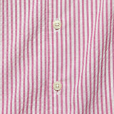 Stripe Seersucker Camp Shirt - Pink - Todd Snyder - STAG Provisions - Tops - S/S Woven - Other Pattern