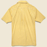 Micro Gingham Camp Shirt - Yellow - Todd Snyder - STAG Provisions - Tops - S/S Woven - Plaid