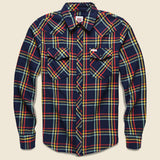 Plaid Mountain Shirt - Navy - Topo Designs - STAG Provisions - Tops - L/S Woven - Plaid