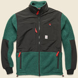Subalpine Fleece Jacket - Black/Forest - Topo Designs - STAG Provisions - Outerwear - Coat / Jacket
